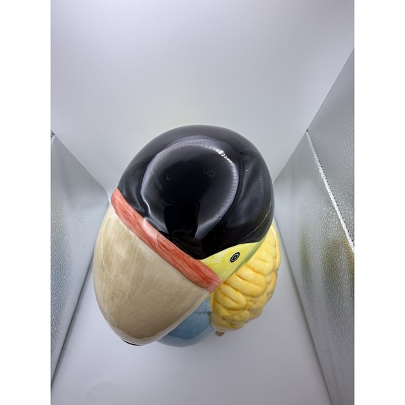 Vintage Toucan Exotic Colorful  Bird Cookie Jar - Picture 8 of 16